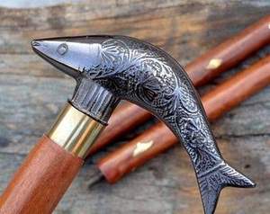 Canne de marche en bois de style antique avec poignée en métal en laiton Approvisionnement en usine en vrac - Product Image 2