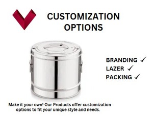 Marmite en acier inoxydable 12LTR du fabricant indien grande casserole chauffante en métal de haute qualité - Product Image 3