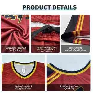 Conjunto de uniforme de baloncesto personalizado de alta calidad transpirable y hecho a mano mejor precio nueva llegada - Product Image 5