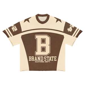 เสื้อยืดผ้าคอตตอนโอเวอร์ไซส์ผ้าคอตตอนทรงโอเวอร์ไซส์ผ้าคอตตอนทรงโอเวอร์ไซส์ออกแบบโลโก้ได้ตามต้องการ - Product Image 2