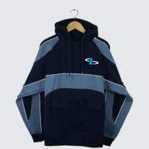 100% เสื้อมีฮู้ดผ้าฝ้ายแบบยูนิเซ็กส์ซิปเต็มแบบสั่งตัดมาพร้อมโอเวอร์ไซส์และคอเสื้อมีฮู้ด - Product Image 1