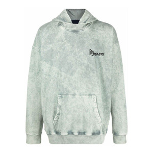 Sweat à capuche décontracté pour homme, teinture délavée à l'acide, couleur unie, haute qualité, 100% coton molletonné, séchage rapide, respirant, idéal pour le printemps - Product Image 1