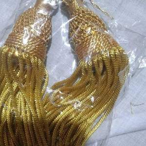 Vente en gros 2024, fabrication sur mesure OEM, cordons à glands en bullion et à glands d'infanterie, meilleur prix, glands en coton dorés personnalisés - Product Image 2