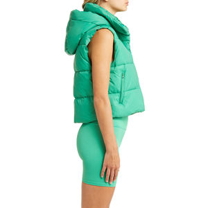 Haute qualité hommes hiver extérieur Long gilet doux léger coton décontracté coupe-vent bouffant à capuche col tricoté vêtements d'extérieur - Product Image 2