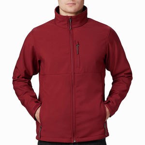 Chaqueta con cremallera y cuello levantado Softshell para hombre más vendida, ropa de trabajo de invierno impermeable a prueba de viento con nuevo diseño personalizado OEM/ODM - Product Image 1
