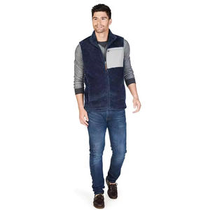 Chaleco de exterior de lana Polar personalizado para hombres con logotipo bordado etiqueta ropa de trabajo chaleco para uso uniforme - Product Image 3