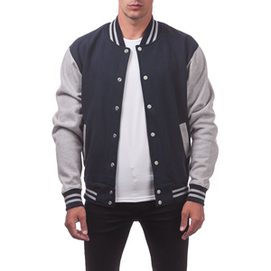 Chaquetas universitarias para hombre hechas a medida con múltiples bolsillos de manga larga/estilo de ropa de calle para hombre, diseño de cuello redondo, chaquetas universitarias para hombre - Product Image 1