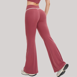 Pantalones de Yoga Deportivos de Alta Gama para Mujer, Casuales, Acampanados, de Cintura Alta con Cordón, de Secado Rápido y Ecológicos para Correr y Hacer Ejercicio - Product Image 4