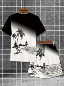 Conjunto de Pantalones Cortos Estampados para Hombre, Transpirables, 100% Algodón, de Alta Calidad, Ropa Casual a la Moda - Product Image 4