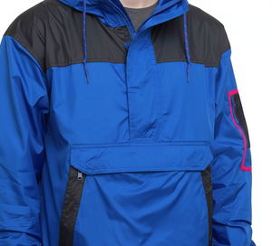 Factory Made OEM Service Designer Half Zipper Winter Sportswear Outdoor Waterproof Nylon Made Men Safari Jacket <b>Windbreakers</b> - Product Image 5