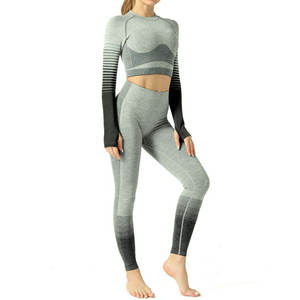 Ensemble de yoga en spandex 2 pièces sur mesure de différentes couleurs Ensemble de yoga en spandex 2 pièces à prix raisonnable - Product Image 1