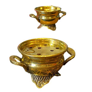 Stylish Brass Incense <b>Burner</b> With Unique Craft Perfect <b>For</b> Contemporary Interiors Cultural Spaces Villas Hotels And Apartments - Product Image 1