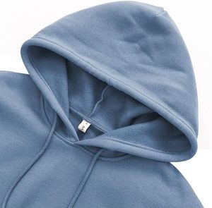 Sudadera con capucha de forro polar de manga larga para mujer con logo personalizado, estilo urbano, para gimnasio, top corto informal para mujer - Product Image 3