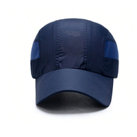 Casquette de baseball en nylon imperméable personnalisée en gros, unisexe, réglable, respirante, visière incurvée, casquette de sport pour le golf, le tennis, la course à pied, la randonnée