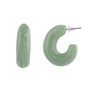 Stylish Artistic Transparent <b>Resin</b> Drop Earrings With Ocean Inspired Design For Formal And Party Occasions At Cheapest price - Product Image 6