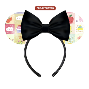 งานหัตถกรรมไวนิลสีดำแบบ DIY ที่คาดผมแฟชั่นสำหรับเด็กผู้หญิง - Product Image 1