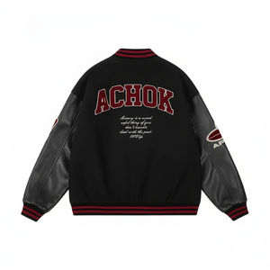 เสื้อแจ็กเก็ตทีมตัวแทนแบบกำหนดเองสำหรับผู้ชายผู้หญิงผ้าขนสัตว์อบอุ่นอบอุ่นอบอุ่นในฤดูหนาว2025สไตล์สตรีทแวร์สไตล์วินเทจ - Product Image 4