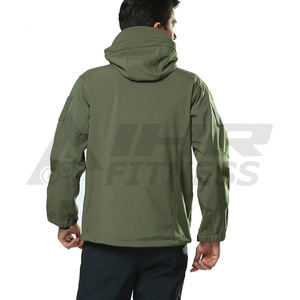 Veste coupe-vent d'hiver unisexe en laine imperméable, respirante et légère, col mandarin avec logo personnalisé - Product Image 4
