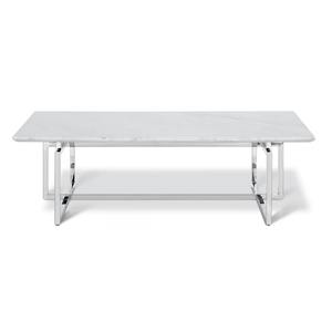 Tables basses modernes écologiques de conception nouvelle, tables gigognes, table centrale, cadre en acier trempé coloré argenté dans le salon - Product Image 1