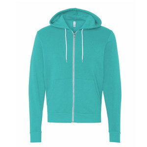 Pull-over en polyester vierge à blocs de couleurs zippés personnalisés Slim Fit uniforme de travail sweat à capuche pour hommes et femmes sweats à capuche épais zippés d'impression - Product Image 6