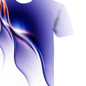 Camiseta de Manga Corta con Cuello Redondo, Secado Rápido, Tejido de Punto, 100% Poliéster/Algodón, Transpirable, Sostenible, con Logotipo Personalizado para Hombre - Product Image 5