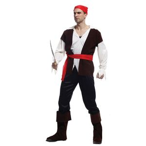 Costume de pirate pour homme adulte, Captain Jack Sparrow, pour Halloween, carnaval des Caraïbes, fête costumée, cosplay - Product Image 4