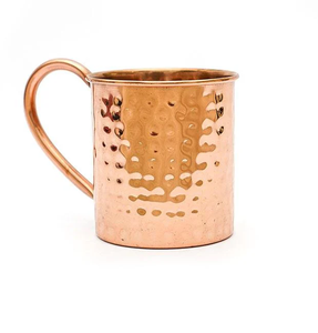 Taza de cobre a prueba de fugas de cobre de grado alimenticio y junta menos con taza de cobre para beber pulida con espejo - Product Image 2