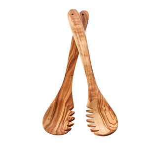 Service à salade en bois, cuillère fourchette couteau dîner ensemble de couverts vente en gros en bois de haute qualité dernier produit de haute qualité - Product Image 1