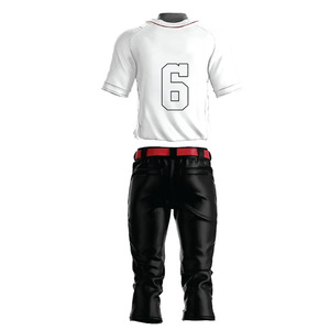 Nuevo modelo de camiseta de béisbol ligera para hombre de secado rápido transpirable 100% poliéster manga corta longitud uniforme para la venta OEM - Product Image 5