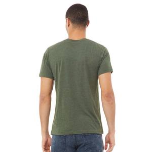 Camiseta lisa de manga corta con cuello redondo para hombre, camiseta informal de corte Regular, Camiseta básica, 100% de algodón - Product Image 3