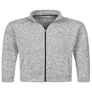 Veste en tricot de qualité supérieure pour homme en toile 100% coton à col montant pour l'hiver - Product Image 2