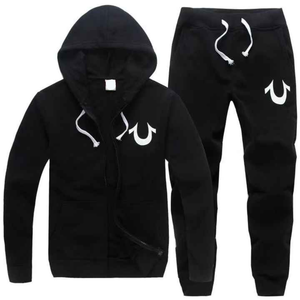 Trajes Chándales para hombres Trajes de chándal para hombres 2 piezas Casual Atlético Transpirable 100% Ropa de algodón Conjuntos de hombre - Product Image 1