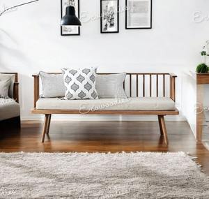 โซฟาไม้ไผ่ธรรมชาติคุณภาพสูงเรียบง่าย2ที่นั่งโซฟาเลานจ์สำหรับสวนห้องนั่งเล่น - Product Image 3