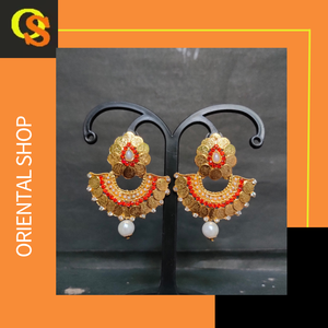 Vente chaude Boucles D'oreilles Ensemble Avec 22CT Plaqué Or Traditionnel Conçu À La Main Fantaisie Boucles D'oreilles Ensemble À Vendre - Product Image 5