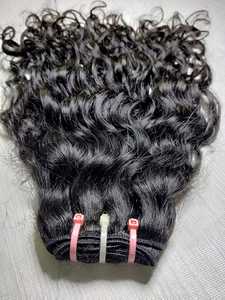 Extensiones de cabello rizado indio clásico sin procesar 100%, paquetes Remy de ondas profundas de ondas naturales, precio al por mayor, pelos Jerry crudos - Product Image 3