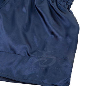 กางเกงขาสั้นสไตล์ใหม่สำหรับผู้ชายกางเกงขาสั้นมวยไทยสีทึบออกแบบได้ตามต้องการ - Product Image 4