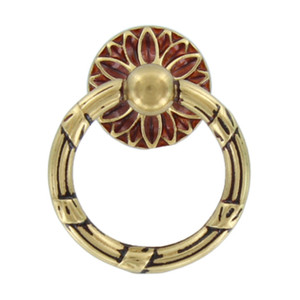 MANIGLIA ANTICATA ART.09236 MM.34X43 PATINA' - Product Image 1