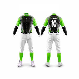 OEM al por mayor en blanco para hombre jersey de béisbol poliéster personalizado su propio diseño uniforme de béisbol liso - Product Image 2