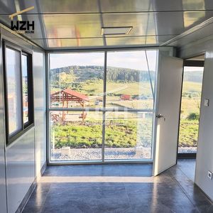 3现代集装箱房床2室20 40英尺预制4卧室浴室轻钢家庭浴室预制房屋 - Product Image 4