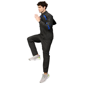 2025ชุดวอร์มสำหรับผู้ชายผ้าฟลีซเนื้อผ้าระบายอากาศได้ดีแห้งเร็วผ้า100% โพลีเอสเตอร์น้ำหนักเบาแบบลำลองดีไซน์แบบ2-in-1แบบรูดซิปด้านหน้าสำหรับฤดูหนาว - Product Image 3