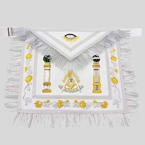 Lodge Ceremonial Regalia Set Freemason Delantal y Collar Accesorios de uniformes personalizados Proveedor Equipo hecho en fábrica - Product Image 1