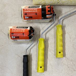 Rodillos de pincel de pintura con mango de plástico de 3 pulgadas y 4 pulgadas para herramientas de pintura de pared DIY para pintura de pared de casa - Product Image 2