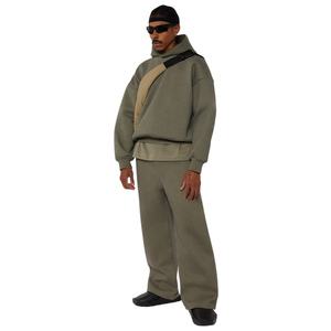 Latest Style Zip Tracksuits Hooded Collar Midweight Breathable Oversized Custom <b>Embroidery</b> Design 100% Cotton Winter Solid 2 - Product Image 6