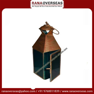 Vente en gros de haute qualité Metal & Glass lanterne suspendue pour la décoration de patio de cour de fête de mariage - Product Image 6