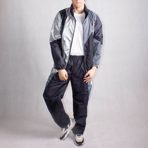 Ensemble survêtement coupe-vent décontracté imprimé grande taille pour homme, respirant, vente en gros OEM, personnalisable, collection hiver, style streetwear, très demandé - Product Image 1