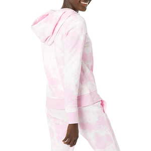 2025 llegada Rosa patrón de camuflaje algodón Sudadera con capucha de gran tamaño de lana gruesa hombro caído liso en blanco personalizado mujeres sudaderas con capucha fabricante - Product Image 5