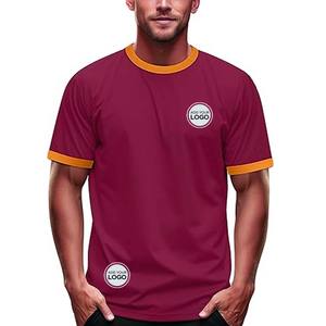 Men's Heather Jersey Ringer T-Shirt Tri-blend T Shirt - Product Image 5