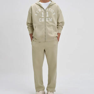 เสื้อผ้าสตรีทแวร์ผ้าฝ้ายคุณภาพสูง 380gsm แบบเรียบหรู น้ำหนักมาก ทรงปกติ ซิป  แบบยูนิเซ็กซ์ กันน้ำ สำหรับฤดูหนาว  รับสั่งทำ - Product Image 3