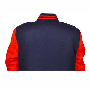 Nouvelle veste universitaire de style varsity, logo personnalisé, broderie, veste varsity 2025, OEM personnalisé, deux couleurs, cuir et laine pour homme - Product Image 6
