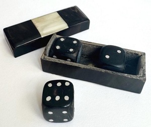 Dés de jeu en os, prix de gros, jeu de casino pour adultes, dés incrustés d'os, taille personnalisée, jeu d'intérieur, dés de jeu carrés en os - Product Image 2